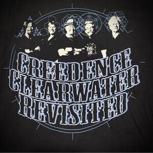 Creedence Clearwater Revisited Black T-Shirt Size Medium